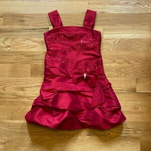 My Michelle Red Lace Mini Dress Size 10